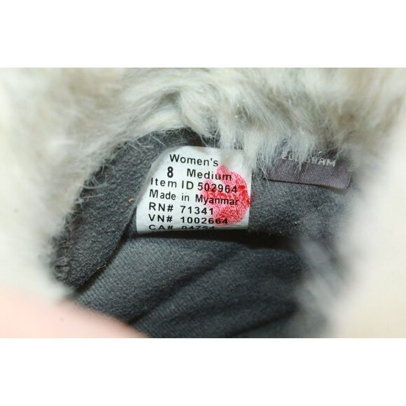 LL Bean Gray Nylon 8" Pull On Insulated Waterproof Winter Pac Boots Size 8 M - Picture 8 of 10